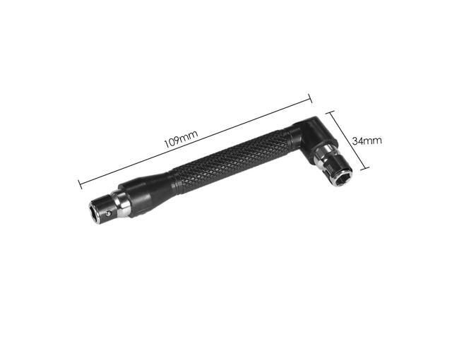 2 in1 multitool L-shaped Angle Head Socket Wrench + 1/4 Inch Screwdriver Bits Holder Double-head Screwdriver hand repair tools