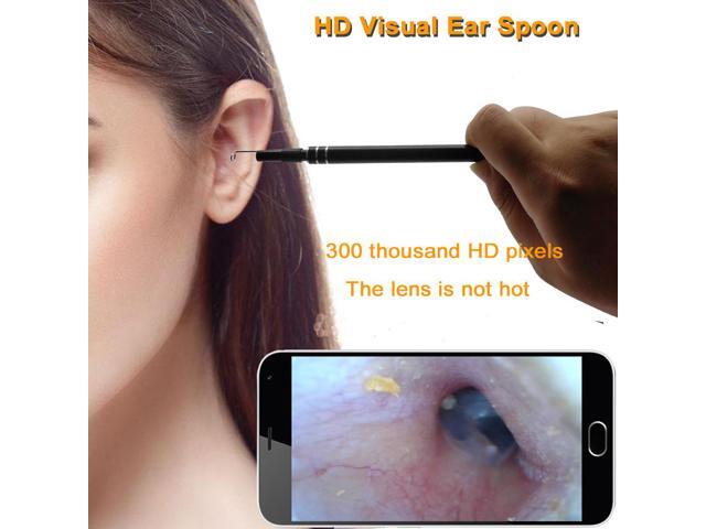 2 in 1 USB Port Ear Nose camera Endoscope 5.5mm Visual Lens Mini Borescope Earpick Otoscope Endoscope for PC Windows