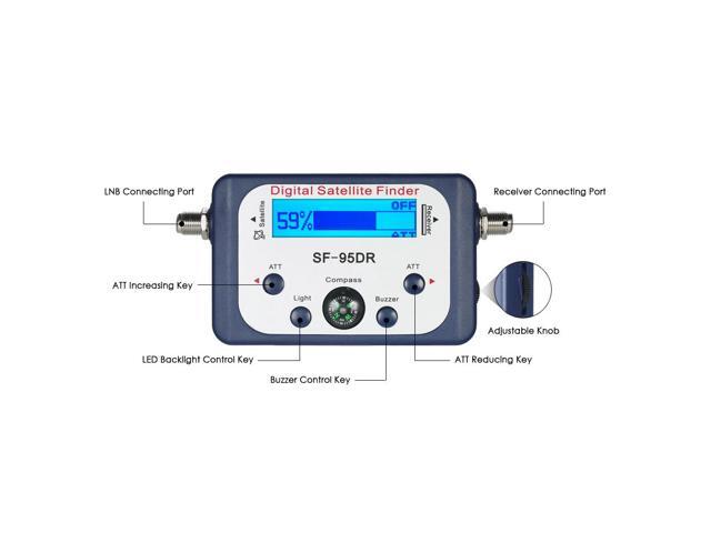 Digital Satellite Finder Satellite Signal Meter Digital Satellite Signal Finder Meter with LCD Digital Satfinder with Compass