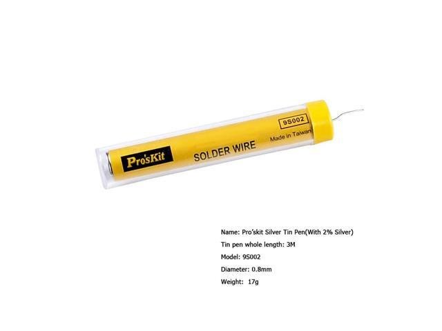 9S002 Silver Tin Pen 2% Silver Solder Wire soldering iron tools kit For SMD PCB Repair Work