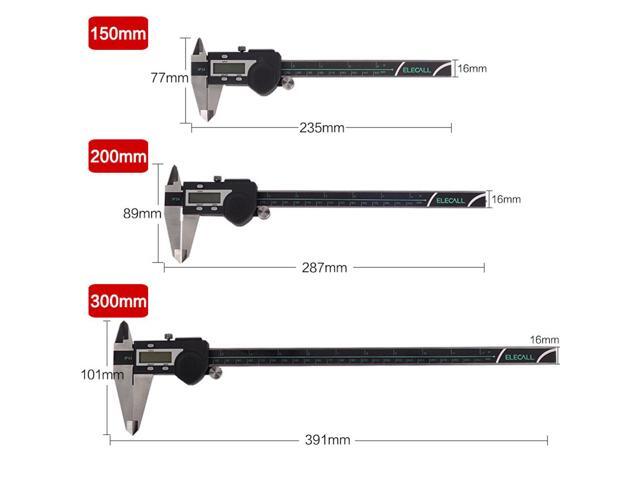 ELECALL Digital Vernier Caliper 150mm Electronic Stainless Steel Caliper Waterproof IP54 Digital Messschieber Paquimetro