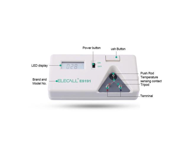 ELECALL ES191 LED Electric soldering iron thermometer Digital Thermometer Soldering Iron Tip Temperature Tester 0-600 degree