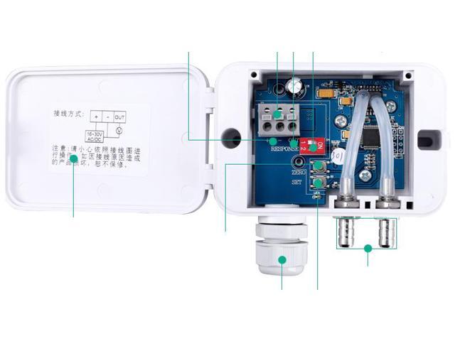 ELECALL ELM108 Micro Differential Pressure Transmitter Air Pressure Transmitter Pressure Sensor 1000pa 4-20MA