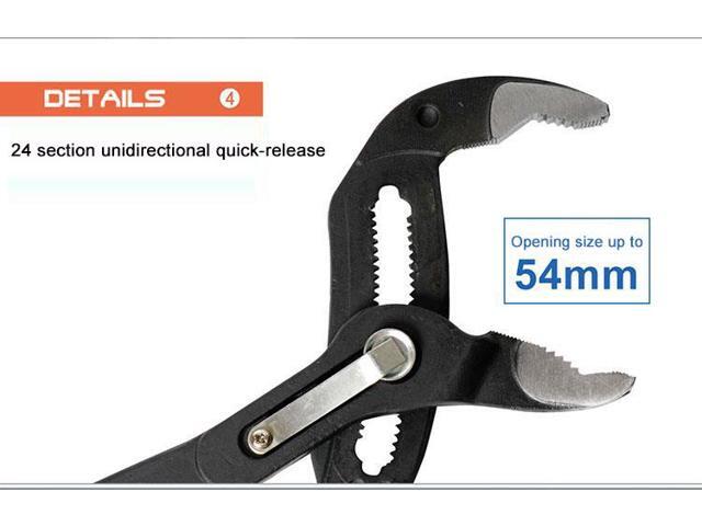 Pro'skit PN-P210 10' Water Pump Pliers Quick-release Pipe Wrench Plumbing pliers universal wrench Grip pipe wrench Plumber Hand Tools