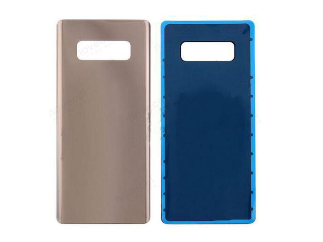 A+ Quality Battery Door Glass Cover with Adhesive Sticker for Samsung Note 8 N950 Back Housing Replacement (Gold)