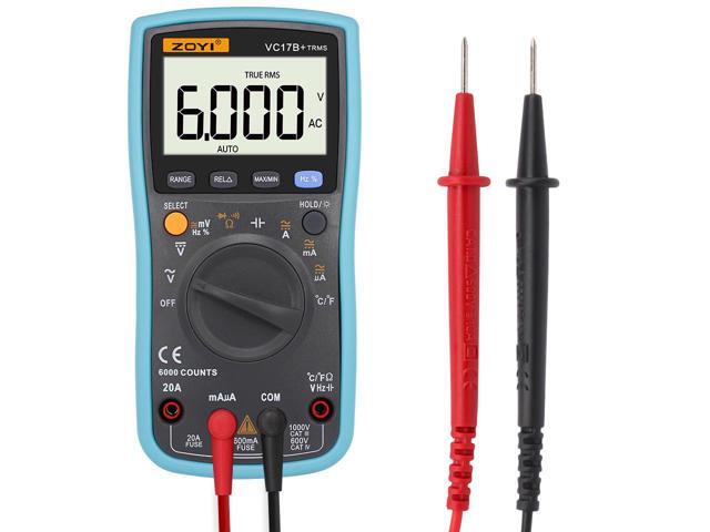 ZOYI Auto-range Digital Display Multimeter True RMS Digital Multimeter 6000 Counts VC17B+ BZ
