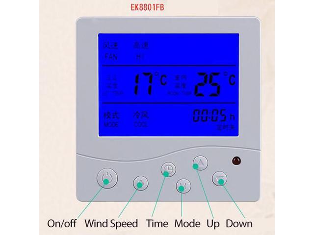 ELECALL Thermostat Temperature Controller Programmable Air Thermostat Room Thermosta Temperature Controller Panel - EK8801FB