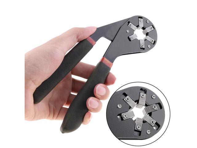 6 Inch Multifunction High-carbon Steel Hex Wrench Magic Wrench with Non-slip Handle and Adjustable Chuck for Maintenance