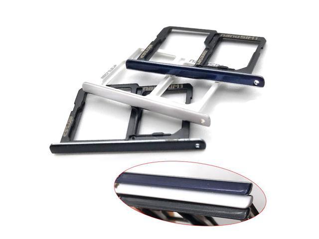 SIM tray reader socket module SIM Holder Slot Adapter Reaplacement Parts For LG X Power K220DS LS755 K450 (Blue)