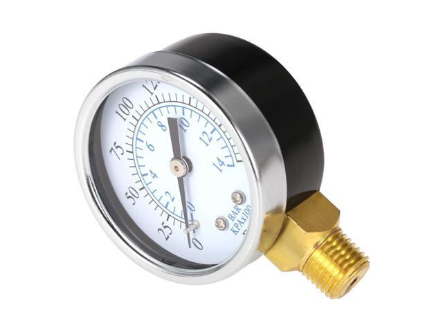 TS-50-14 0-200psi/0-14bar 1/4'' NPT Dial Display Pressure Gauge Measuring Manometer