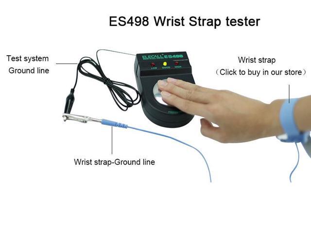 ES498 Electrostatic Strap Tester Anti Static Anti-Static Wrist Strap Measurement Wrist Strap Tester