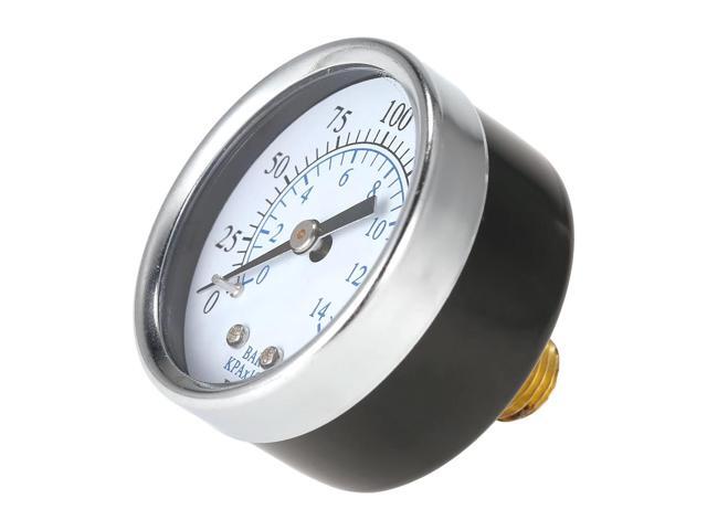 TS-50-14bar 0-200psi/0-14bar 1/4'' NPT Dial Display Pressure Gauge Measuring Manometer