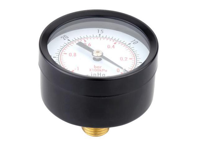 TS-Z50A 0ï½?-30inHg/0ï½?-1bar Dia 50 Vacuum Pressure Gauge Measuring Manometer Dial Display