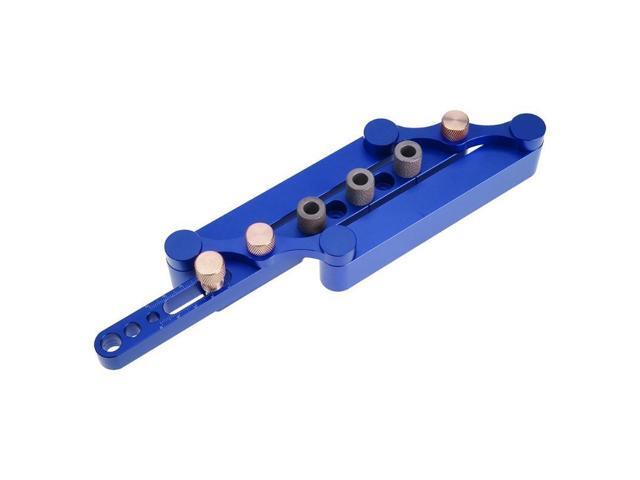 DIY Woodworking Round Wood Tenon Hole Drill Jig Carpenter Punching Locator Drilling Set Hole Puncher Set