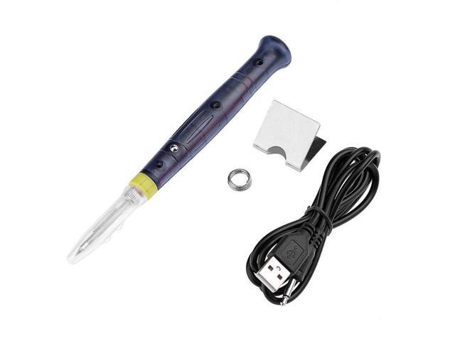 Portable 5V 8W Electric Powered USB Soldering Iron Pen Tip Touch Switch Kit DIY Soldering Welding Heat Electric Tool