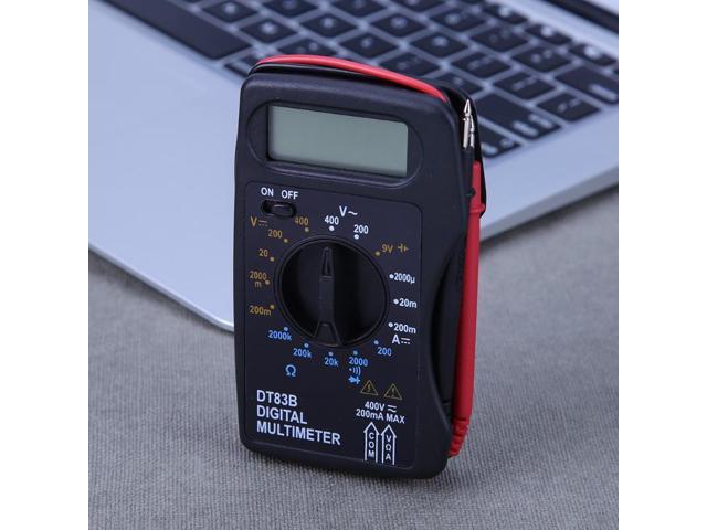 Portable Digital Multimeter Mini Pocket Ammeter Voltmeter Current Voltage Ohm Meter Battery Capacity Electrical Test 1999 Counts