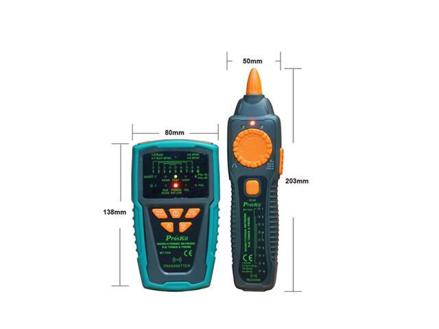 Pro'sKit MT-7029-C Noise-Filtering Cable Network PoE Toner Probe Tester