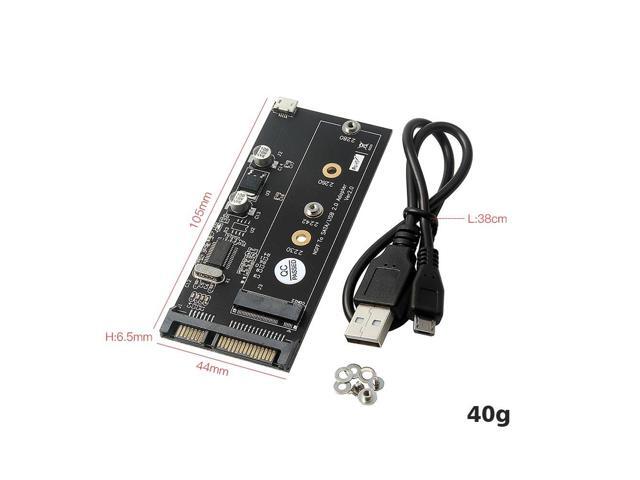 NGFF to SATA/USB2.0 Adapter Card Fit 2230 2242 2260 2280 SSD with B-key/B+M-key Converter Card for SSD with USB Cable