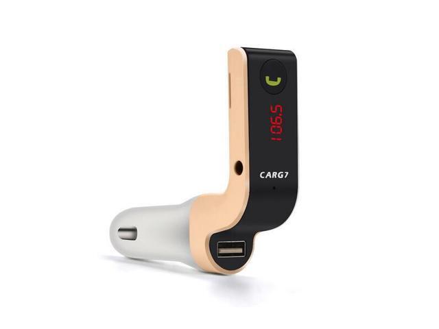 New USB Car MP3 Players 1PC G7 Hands-free Bluetooth Car Kit FM Transmitter USB Charger Adapter MP3 Player High Quality (Gold)