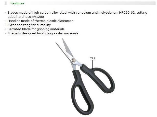 Pro'sKit DK-2043 Fiber Optic Cutter Sharp Serrated Fiber Scissors Cut Tool Multi-purpose Scissors