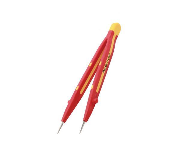 Pro'sKit TZ-V302C Precision Anti Static Tweezers Stainless Steel Tweezers For BGA Work High Temperature Insulation Repair Tool