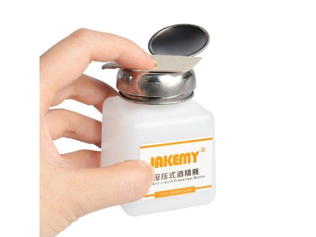 JAKEMY JM-Z10 Liquid Alcohol Press Empty Clear Bottle Portable Plastic Liquid Dispenser Bottle Liquid Pumping Bottle