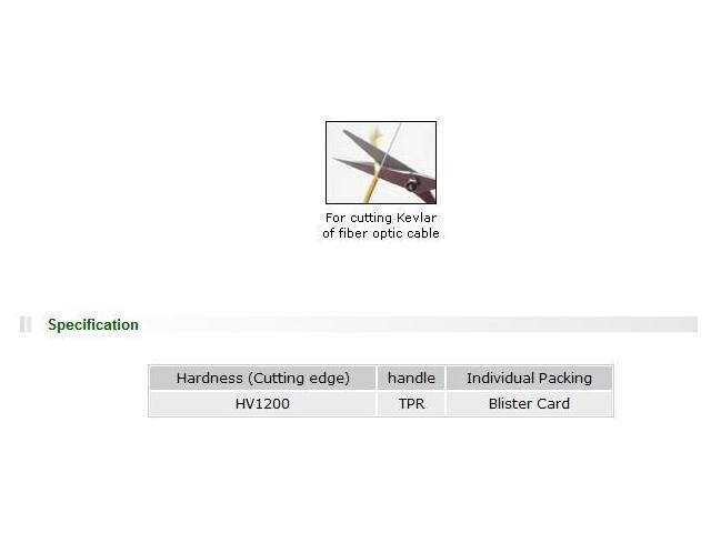 Pro'sKit DK-2043 Fiber Optic Cutter Sharp Serrated Fiber Scissors Cut Tool Multi-purpose Scissors