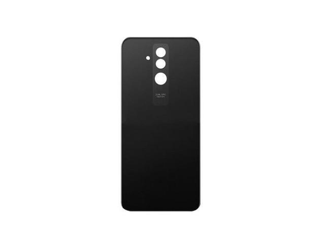 Mate20 lite Back Battery Door Housing Glass Cover With Camera Lens Adhesive Glue Replace Part For Huawei Mate 20 Lite (Black)