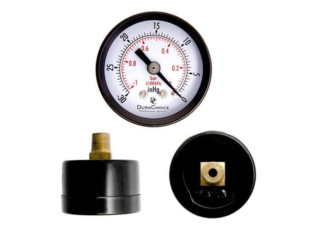 1Pcs Double Scale Vacuum Manometer Mini Dial Air Vacuum Pressure Gauge Meter Stable Performance Pressure Gage High Quality