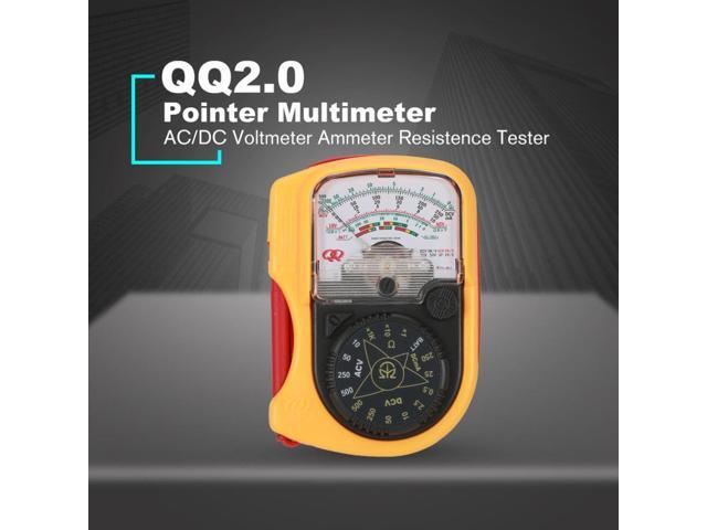 QQ2.0 Hand-hold Pocket Pointer Analog Multimeter AC/DC Voltmeter Mechanical Ammeter Current Voltage Resistence Tester Meter