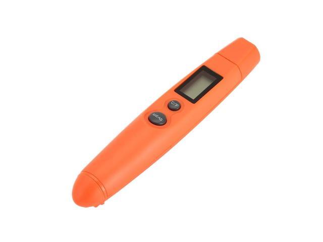 DT-8250 Handheld Mini Non-Contact Infrared Thermometer IR Digital LCD Temperature Meter Pen for Industrial - Orange