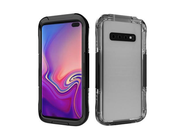 Ultra Thin NEW IP68 Waterproof Protective Case Underwater Snow-Resistant Dustproof Shockproof Fully Sealed Phone Shell For Samsung Galaxy S10 - Black