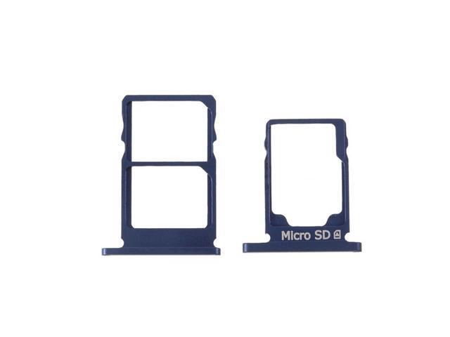 SIM Slot Micro SD Card Tray Holder Replacement for Nokia 5.1 (Blue)