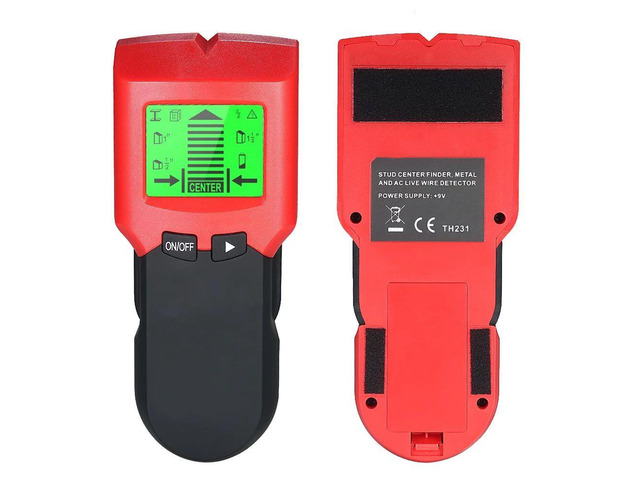 Stud Finder Wall Detector with Large LCD Digital Wood Studs Center Finder Metal and AC Cable Live Wire Scanner Warning Detection