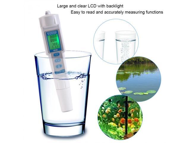 3 In1 PH/EC/TEMP Meter PH Meter Temperature Tester Pen Function Conductivity Water Quality Monitor Tester Tools With Backlight