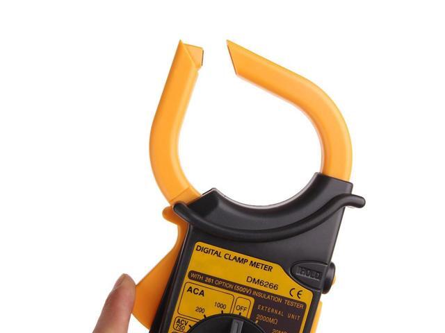Victor DM6266 AC/DC Digital Clamp Electronic Tester Meter Tool 200A/1000A DMM Voltmeter LCD Multimeter Clamp Meter