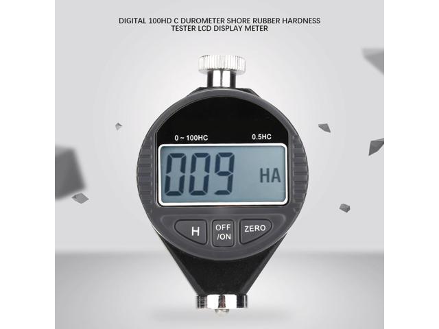 Digital 100HD C Durometer Shore Rubber Hardness Tester LCD Display Hardness Meter