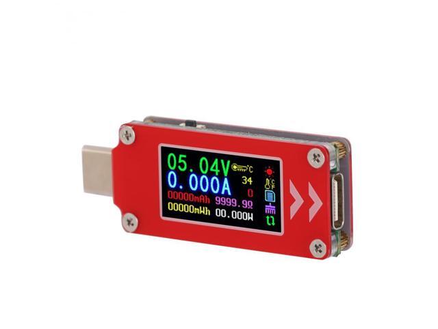 TC64 PD Charger Tester Type-C Tester Color Display Voltmeter Ammeter Charging Voltage Current Capacity Detector Meter