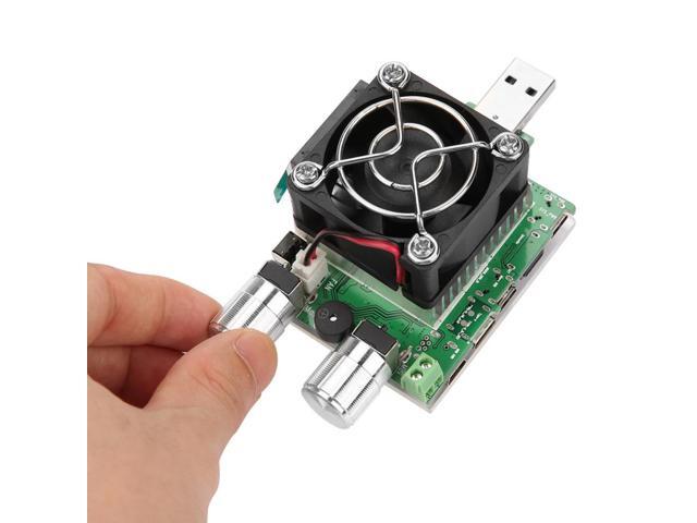 35W Constant Current Double Adjustable Electronic Load Quick Voltage USB Tester Voltmeter Aging Discharge Meter
