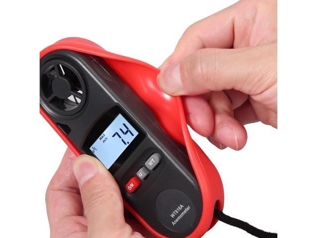 WinAPEX WT816A Digital Anemometer Wind Speed Meter -10 ~ 45C Temperature Tester Anemometro with LCD Backlight Display