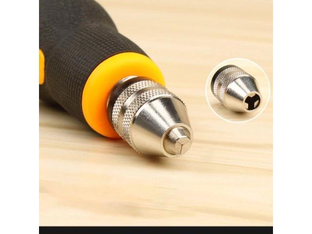Mini Size Portable Small Hand Drill with 10pcs Twist Drill Bits Set Hand Tools
