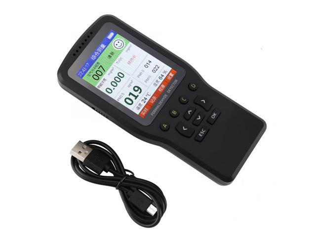 Professional PM2.5 Household Formaldehyde Detector TVOC Haze Meter Monitor Indoor Home Air Quality Tester Pluviometro USB Charge