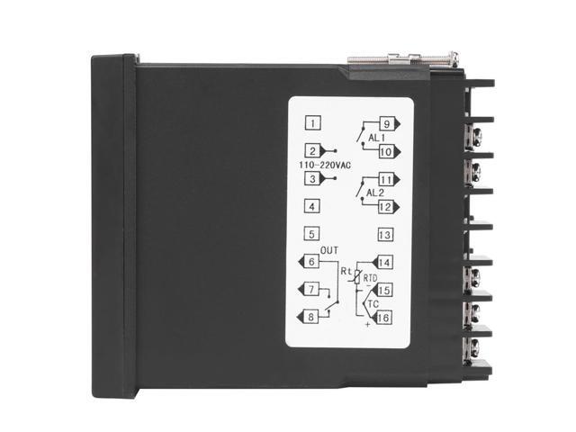 Digital PID Temperature Controller Thermometer Relay Output AC100-240V