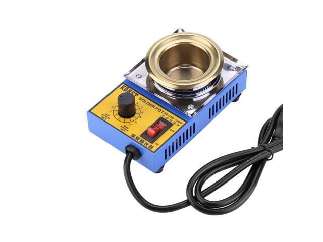 150W Lead-free Solder Pot Soldering Desoldering Bath Titanium Plate 50mm 200-480 Degree AC110V