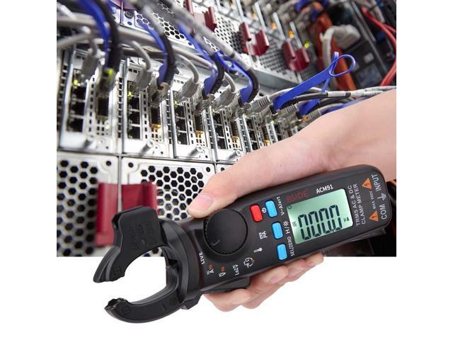 ACM91 1mA AC/DC Current Digital Clamp Meter Multimeter True RMS 6000 Counts Ammeter Voltmeter Low Impedance Tester