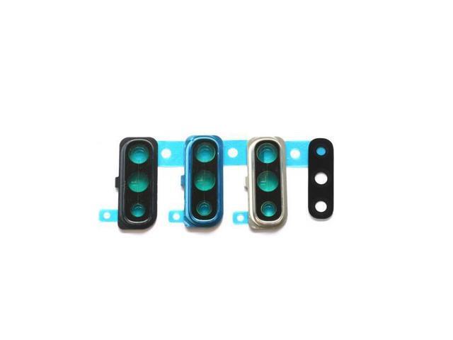 Back Rear Camera Lens Glass Cover Ring with lens for Samsung Galaxy A50 (Silver)
