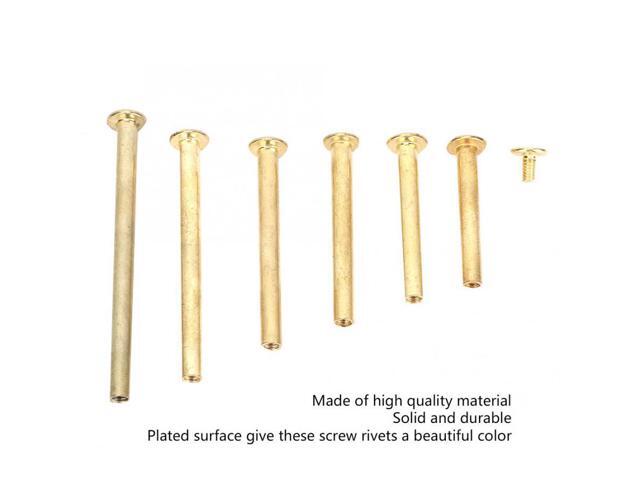 Plastic Screw 60pcs M5 Flat Head Picture Book Account Recipes Binding Rivets Screw DIY Craftmaking Rivet Set tornillos cabeza