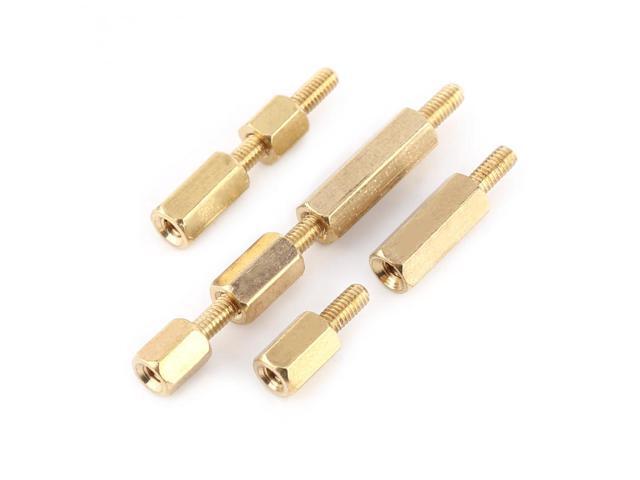 360pcs M2.5 Brass Male-Female Standoff Stainless Steel Hex Nuts Assortment Set Fastener Hardware For Electronic Industry