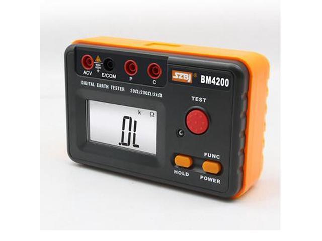BM4200 Digital Earthing Resistance Tester 2000 Earth Lightning Meter