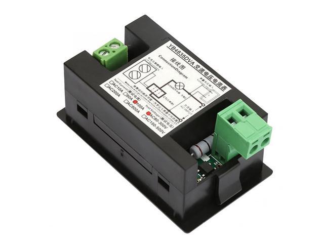 YB4835DVA Digital AC 0~100A Ampere Meter Voltmeter 80~300V Dual Meter